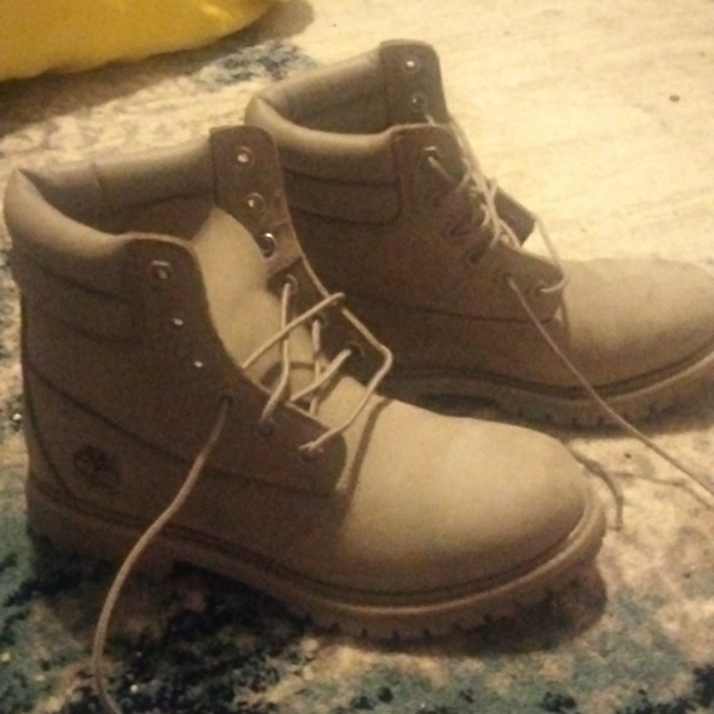 Grey Timberland boots